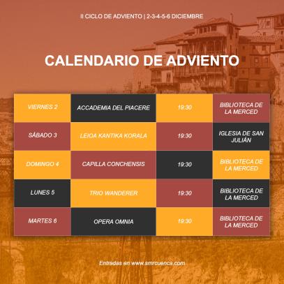 Calendario de adviento Cuenca