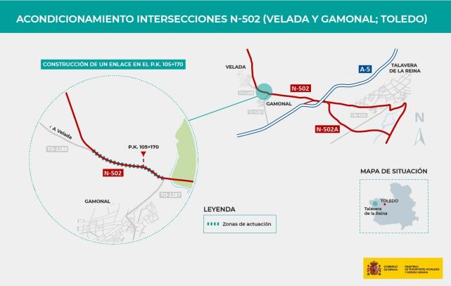 El Gobierno licita por 6,8 millones las obras de un enlace entre Velada y Gamonal con la N-502
MITMA
27/12/2022