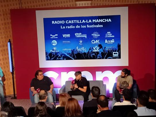 Momento de la presentación "La Radio de los Festivales".