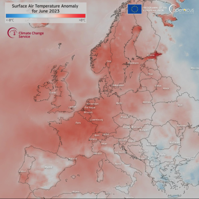 Mapa de las temperaturas