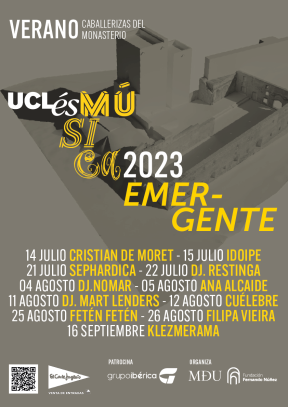 Cartel artistas Música Emergente UCLésMúsica 2023