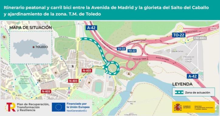 El tráfico en la carretera N-401A, sentido Avenida de Madrid - glorieta Salto del Caballo permanecerá cortada a partir del miércoles 8 de noviembre.