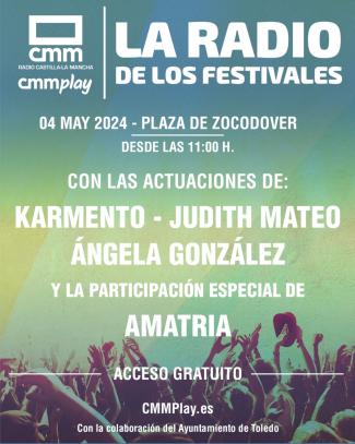 El sábado 4 de mayo, programa especial de "Solo con música" desde la plaza de Zocodover para presentar "La Radio de los Festivales".