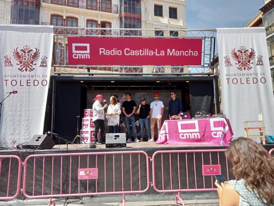 Un momento de la presentación de la Radio de los Festivales dentro del programa de Juan Solo, "Solo con música"