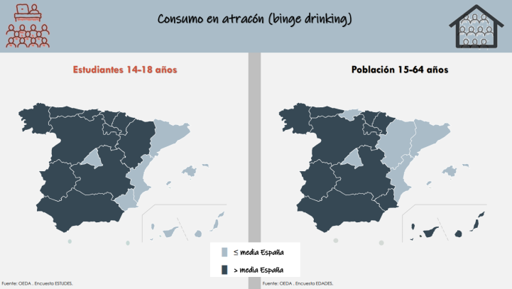 Infografía sobre el consumo de alcohol en menores