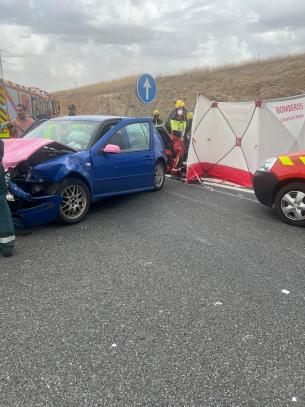 Cortada la CM-42 a la altura de Nambroca, en sentido Toledo, tras un accidente de tráfico