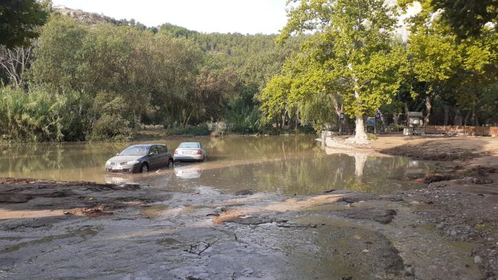 Imagen de la zona afectada por la riada