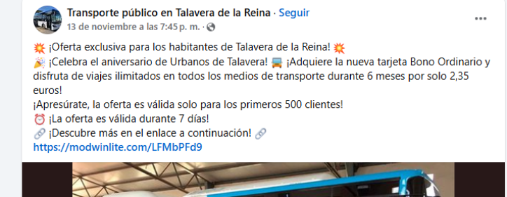 Esta es la estafa detectada en redes sociales, por favor no pinchen el enlace.