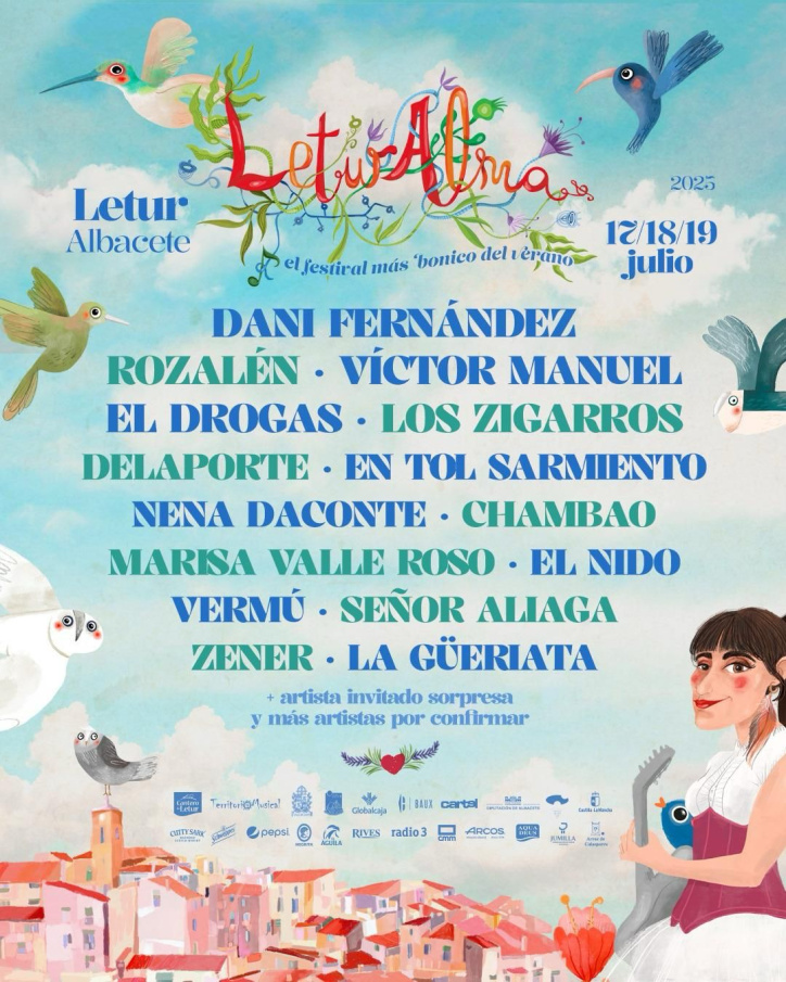Cartel del festival Leturalma que comenzó ayer en la localidad albaceteña de Letur.