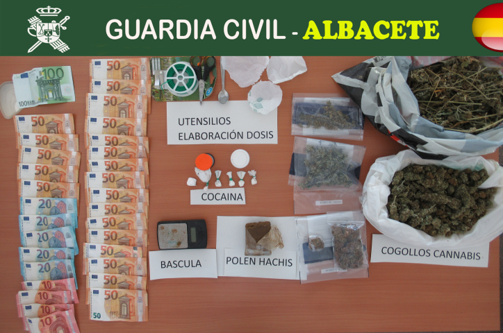Material incautado en esta operación.