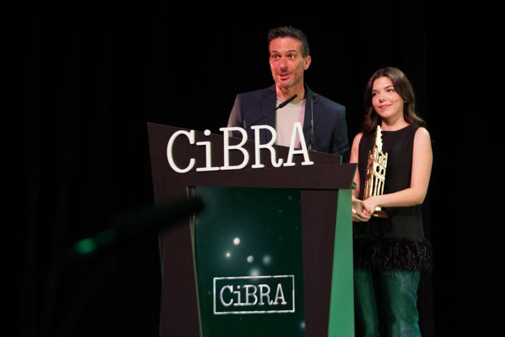 José Antonio Romero junto a Paula Gallego