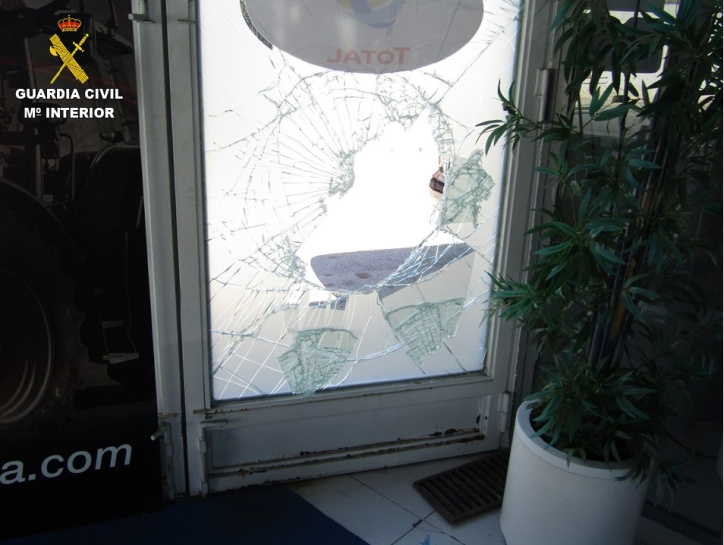 Uno de los establecimientos afectados por los robos.