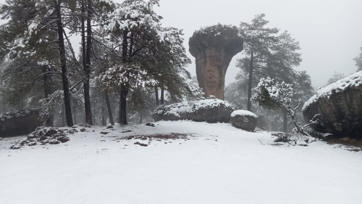 Imagen de postal de la Ciudad Encantada este 4 de febrero de 2026