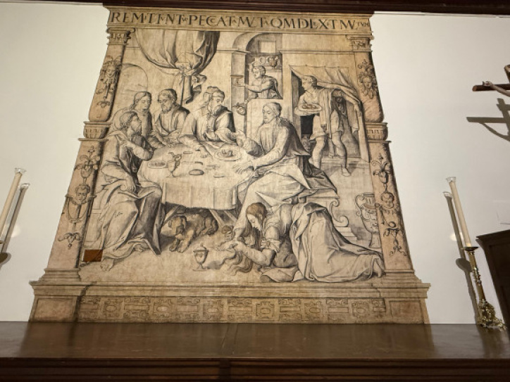 Las grisallas de la Catedral de Albacete vuelven al templo tras 5 meses de restauración