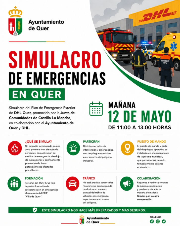 Pautas para el simulacro.