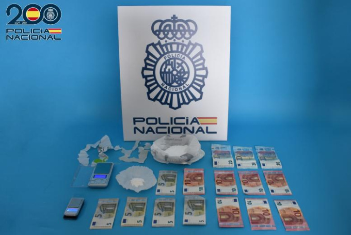 Dosis incautadas en Puertollano.