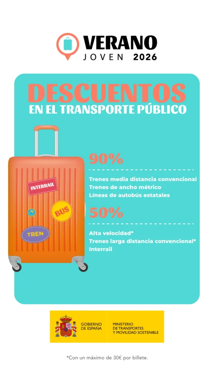 Descuentos disponibles en el Verano Joven 2026