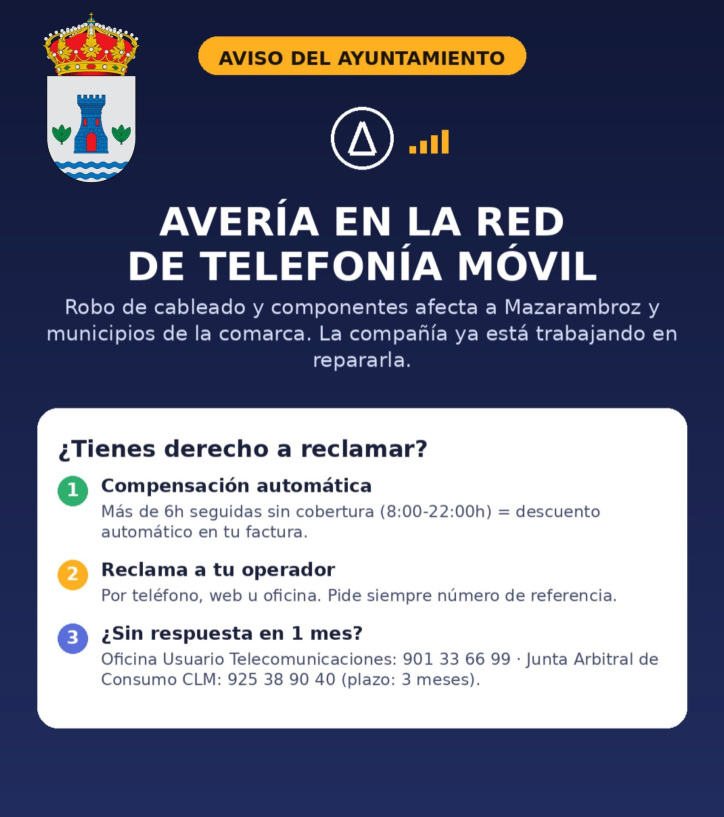 Comunicado del Ayuntamiento de Mazarambroz