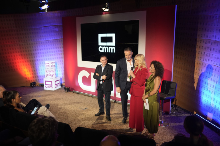 Jorge Jaramillo, Carlos Macías, Ana Isabel Albares y Aurora González en la presentación de la nueva temporada de CMM