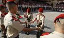 La Princesa Leonor recibe el sable que la acredita como dama cadete en un acto en la Academia General Militar de Zaragoza CASA S. M. EL REY 19/9/2023