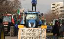 Brescia (Italy), 31/01/2024.- Farmers protest with tractors near a motorway exit in Brescia, Italy, 31 January 2024. Italian farmers have been protesting against what they say are harmful European agricultural policies, echoing high-profile demonstrations in other parts of Europe, including Germany, Belgium and France. (Protestas, Bélgica, Francia, Alemania, Italia) EFE/EPA/Filippo Venezia