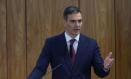 AME5780. BRASILIA (BRASIL), 06/03/2024.- El presidente del Gobierno español Pedro Sánchez habla durante una rueda de prensa este miércoles, en el Palacio presidencial de Planalto en Brasilia (Brasil). Lula afirmó este miércoles, al lado del presidente del Gobierno de España, Pedro Sánchez, que las democracias de ambos países se enfrentan al extremismo. EFE/ André Coelho