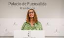 Toledo, 1 de octubre de 2024.- La consejera de Igualdad, Sara Simón, ofrece una rueda de prensa para dar cuenta de los acuerdos del Consejo de Gobierno relacionados con su departamento.
