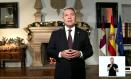 El presidente de Castilla la Mancha, Emiliano García Page durante el mensaje de Año Nuevo