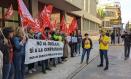 Concentración de trabajadores de Correos en Albacete de hace un año.