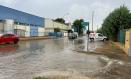 Calle inundada en el polígono industrial del Henares, entre Marchamalo y Cabanillas del Campo (Guadalajara), 19/09/2024