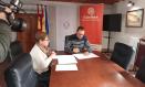 Acto de firma del convenio entre Cáritas y el Ayuntamiento de Letur este 15 de mayo de 2025.