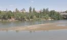 Imagen de las últimas horas del caudal del río Tajo a su paso por Toledo (09/07/2025).