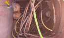 El detenido robó dos mil metros de cable de cobre.