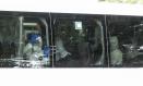 MADRID, 10/05/2026.- Un autobús transporta a los ciudadanos españoles que se encontraban en el crucero MV Hondius este domingo desde la Base Aérea de Torrejón hasta el Hospital Gómez Ulla . El avión militar con los catorce españoles que han sido desembarcados este domingo en Tenerife del crucero MV Hontius afectado por un brote de hantavirus ha aterrizado a las 15:00 horas en la base aérea de Torrejón (Madrid), desde donde serán conducidos al Hospital Gómez Ulla para ponerse en cuarentena.