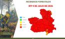 El riesgo de incendio forestal es extremo en prácticamente toda Castilla-La Mancha.