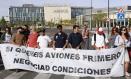 GETAFE (MADRID), 25/08/2026.- Los trabajadores de Airbus inician este martes una huelga indefinida para reclamar mejores condiciones salariales y sociales, tras rechazar las peticiones de la dirección. EFE/ Chema Moya