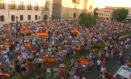 Imagen de la concentración en apoyo a Ceuta en Talavera de la Reina
