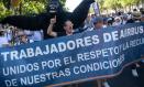 Manifestación de empleados de Airbus, a 12 de septiembre de 2026, en Madrid
