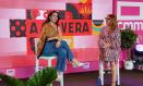 La cantante Diana Navarro, conductora del talent  "A Tu Vera Contigo", ha presentado las novedades del programa en la carpa de CMM en la Feria de Albacete.