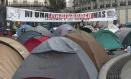 acampadas en la madrileña Puerta del Sol en protesta por la situación de la vivienda.