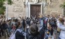 Concentración en Toledo en apoyo a Rosario, una mujer de 80 años.