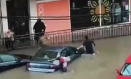 La intensa lluvia inunda las calles de Quintar de la Orden (Toledo)