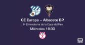CMM emitirá en directo por televisión el Europa-Albacete Balompié de Copa del Rey