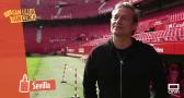 Estadio Ramón Sánchez-Pijuán con el exjugador del Sevilla José Miguel Prieto