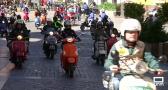 Exposición motos Vespa en Cuenca