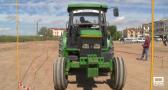 Desafío de maniobras con tractor y remolque en Corral de Almaguer