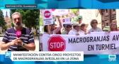 Manifestación en Maranchón contra la instalación de 5 macrogranjas en el valle del río Mesa