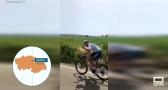 Pedaleando a "contracorriente" para conseguir fondos para niños con necesidades especiales