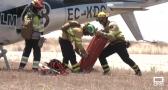 Entrenamiento de los bomberos forestales de INFOCAM