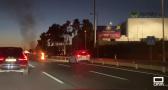 Sale ardiendo un coche a la entrada del Polígono, en Toledo
